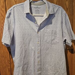 Tailor Vintage Blue Patterned Men's Shirt